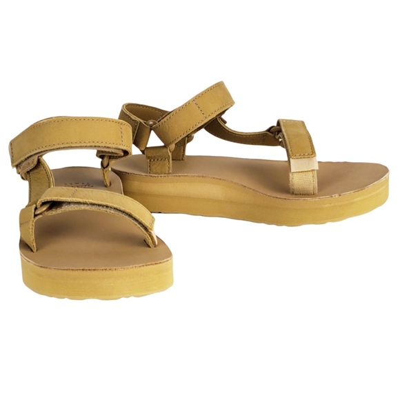 Teva midform universal leather strappy sandals desert sand - Picture 7 of 14